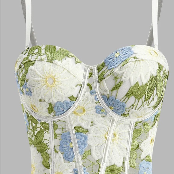Nellie Floral Bustier